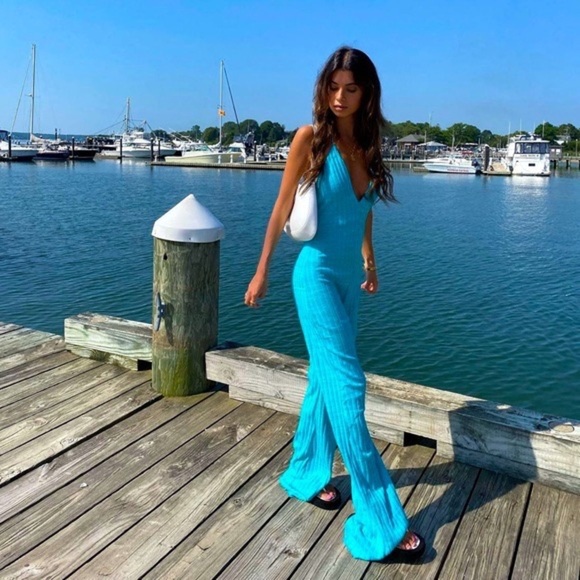 Zara Rib Halter Jumpsuit - Picture 6 of 9